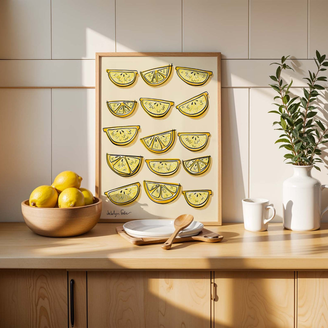 Lemon Slices | Kitchen Poster Club