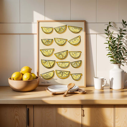 Lemon Slices | Kitchen Poster Club