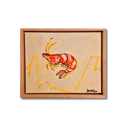 Prawn #1 (Beige) | Mini Original Artwork