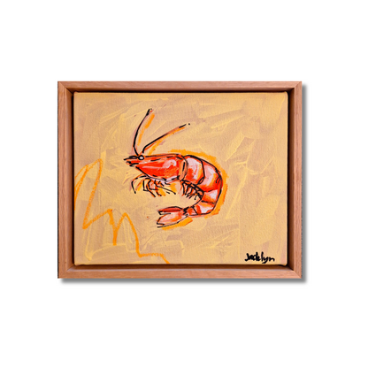 Prawn #2 (yellow) | Mini Original Artwork