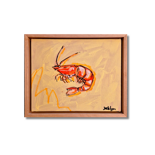 Prawn #2 (yellow) | Mini Original Artwork