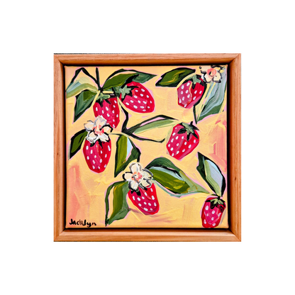 Strawberries | Mini Original Artwork