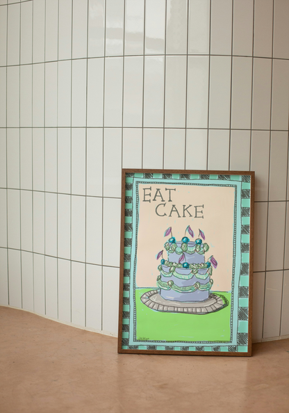 Eat Cake - Poster Print