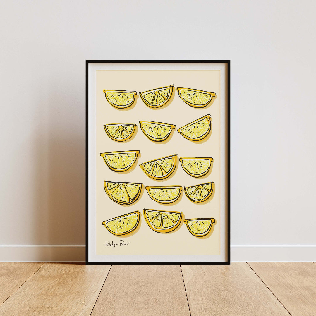 Lemon Slices | Kitchen Poster Club