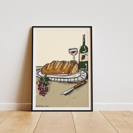 Bread & Wine | Kitchen Poster Club